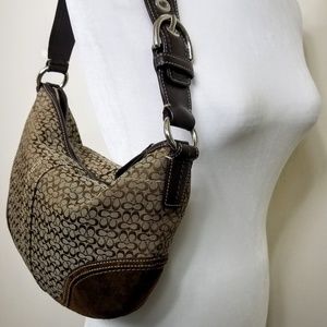 📍EUC📍Coach Signature Hobo Bag in Tan/Brown